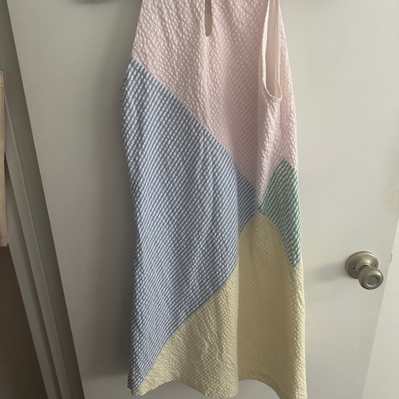 Vineyard Vines High Neck Patchwork Kentucky Derby Dress - Picture 3 of 5